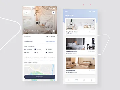 TripTime - Mobile Application user interface