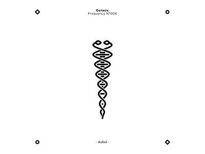 Frequency N°006: Ballad. minimal monochrome monoline symbol