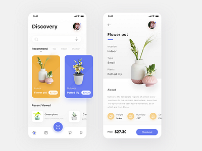 Plant Shop Mobile App application description flower flowers iphone leaf leaves login mobile mobileapp mobileui nature plant plants potted sign in tags tree welcome 界面设计