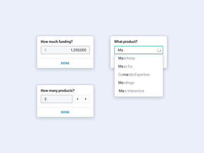 Web App Input Components b2b b2c clients component crm design components design elements design system drop down form input input fields lead generation leads modal box product design selection sketch style guide web app