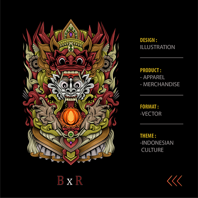 BARONG X RANGDA accessories apparel design artwork branding design illustration tshirtdesign vector vector design