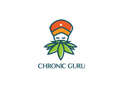 Chronic Guru Logo brand identity branding branding agency cbd chronicle flat logo funny guru illustration logo logodesign modern logo