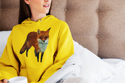 Lowpoly fox | Kreativio artwork design graphic design hoodie illustration low poly lowpoly print design vector