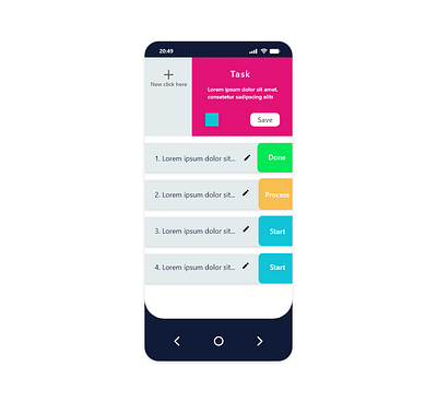 Daily UI: ToDoList #042 @challenge @daily ui @mobile @mobiledesign app design ui ux