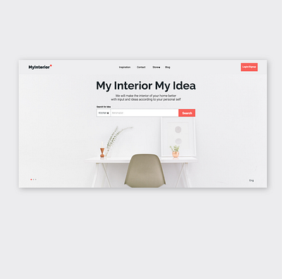 Interior Idea adobe ilustrator design ui uiuxdesign vector web design