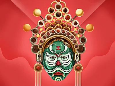 Vietnam Tradition Mask artwork character character design design digital illustration flat flat design illustration illustrator mask vector vector design