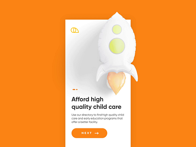 Onboarding screens - Child care app animation app app design child child care clean ui interaction interaction design mobile app onboarding onboarding ui service service app ui visual design