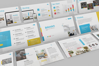 Bahan - Architecture Powerpoint Template abstract architecture business presentation construction design finance geometric interior lookbook minimal modern pitchdeck powerpoint template presentation urban