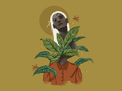 Creep With The Plants art artwork contemporary art contemporaryillustration digital art digital illustration digital painting illustration illustration art illustrator nature photoshop art plant surreal surreal art surrealism surrealistic woman illustration woman portrait women empowerment