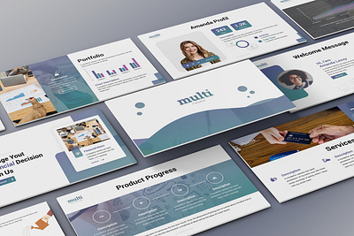 MultiFinance - Financial Powerpoint Template accounting bank business presentation corporate currency economy exchange financial management market minimal money powerpoint template presentation simple stock