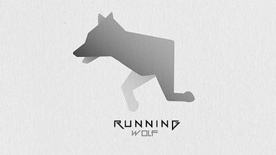 running wolf logo flat flatdesign flatillustration illustration logo runningwolf vector wolf wolf logo