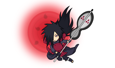 Madara with Rinnegan animation art artwork cartoon character character design characterdesign design illustration madara manga naruto ninja vector vector art vector illustration