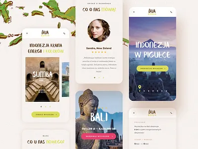 Dua Benua - Responsive Mobile View color creative juicy mobile mobile app design mobile design mobile ui mobile web mobile website responsive responsive design rwd travel ui ux
