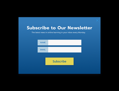 Daily UI 26 Subscribe daily dailyui design modal subscribe subscription ui