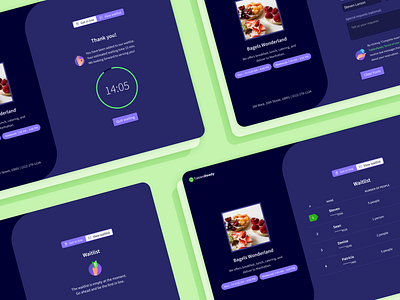 Waitlist application reservation tabelsready web design