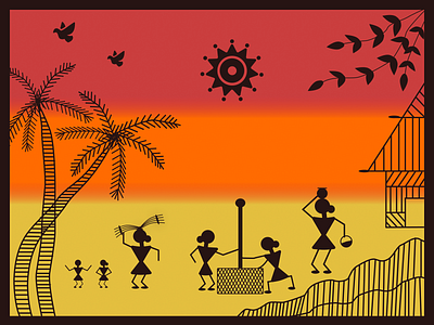 The Warli Art creative design design figma figmadesign splash screen warli