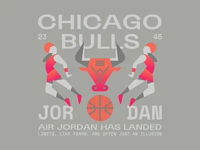 THE LAST DANCE 23 ball basketball character chicago bulls color dance design gradient graphic illustration jordan logo michael jordan nike vector