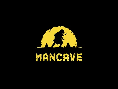 Mancave logo branding graphic design illustration logo design