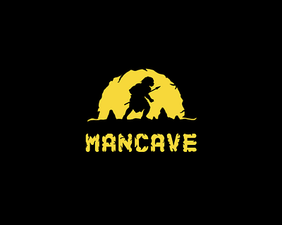 Mancave logo branding graphic design illustration logo design