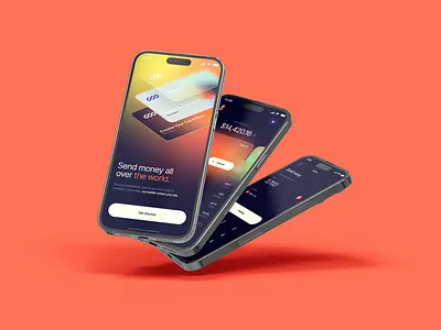 Mobile app | Online banking app banking design finance fintech interface mobil app mobile ui ux
