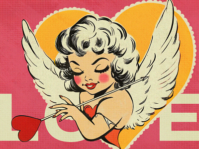 Happy Valentine’s Day from Gapsy Studio! amour beauty branding clean cupid design figma flat gapsystudio graphic design heart holiday illustration logo love pin up ui valentines day web weekend