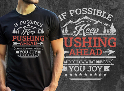 If possible keep Pushing ahead Eye-catching t-shirt Design halloween