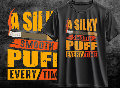 A Silky Smooth Puff Every Time Eye-catching t-shirt Design halloween