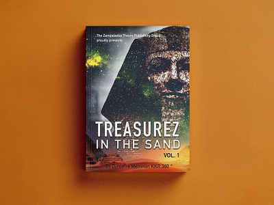 Treasurez | Book Cover & Artwork book books brand brand and identity branding business cover graphic design history jewels knowledge logo mental novel reading sand treasure ui