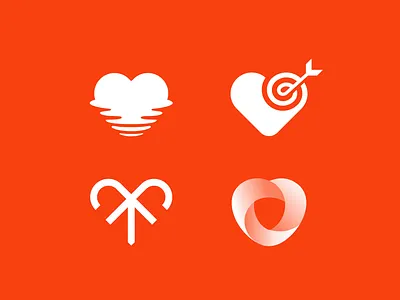 some ♥ abstract branding collection concepts day heart heart logo hearts logo love roxana niculescu simple valentines