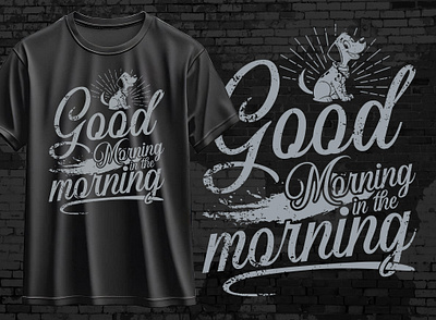 Good Morning in the morning Eye-catching t-shirt Design halloween