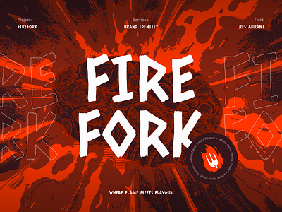 Fire&Fork – Restaurant Food Branding UI Design bar branding brand icons brand identity brand page branding branding inspiration branding ui branding website fast food branding food branding food menu logo modern menu outdoor brand pizza branding restaurant app restaurant billboard restaurant illustration restaurant website restaurant website design