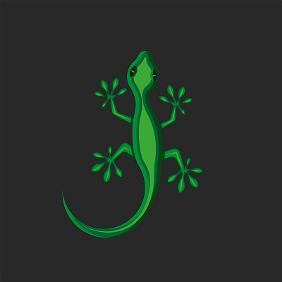 Gecko logo green lizard creative animal vector illustration animal illustration animal logo character design emblem logo gecko gecko illustration gecko logo green green lizard illustration lizard lizard logo logo design reptile shape