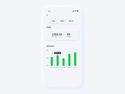Data Amount Neumorphism Soft UI design ui ui design