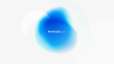 Arcadis Gen - Style Frame gradient logo logo design logotype minimalistic soft white