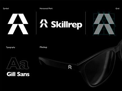 Skillrep 2.0 brand design branding logo logo design logo grid logo sport logodesign logomark mark minimalist logo sport sport branding sunglass sunglasses symbol symbol design symbol mark symbolmark trademark typography