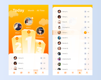 Daily UI 19 - Leaderboard app dailyui design leaderboard ui