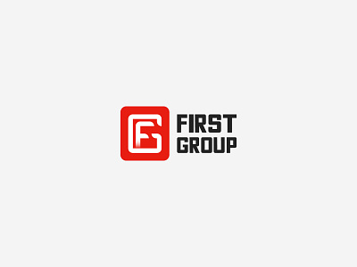 FirstGroup creative icon letter logo logotype mark monogram red