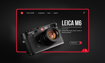 WEB CONCEPT FOR LEICA app concept design design uidesign webdesign