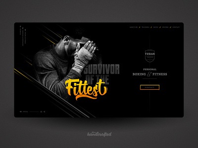 Landing Page Personal Trainer design freelancer germany hamburg homepage landingpage screendesign ui webdesign