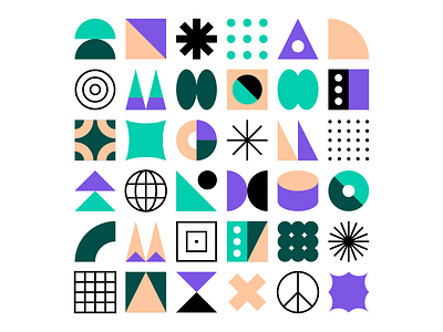 Shapes exploration geometric geometric illustration geometric pattern geometric shapes illustration pattern vector visual identity