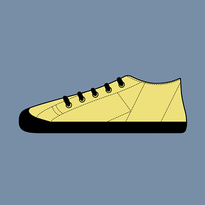 sneakers illustration branding design flat footwear illustration minimal product sneakerhead sneakers vector