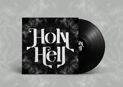 Album Cover | Holy Hell album art album cover album cover design design graphicdesign stencil typography