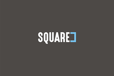 square blue logo simple logo square logo squarespace