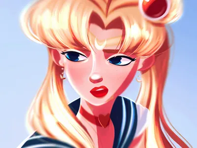 Sailor Moon cartoon cartoon character cartoon illustration character character design character illustration fanart girl illustration sailormoon woman