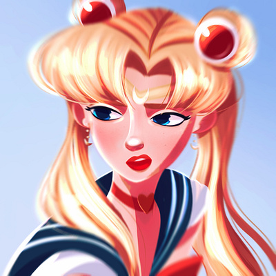 Sailor Moon cartoon cartoon character cartoon illustration character character design character illustration fanart girl illustration sailormoon woman