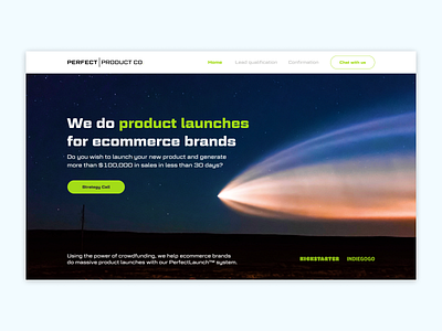 Perfect Product co design economic brands green main page products typography ui ux webdesign