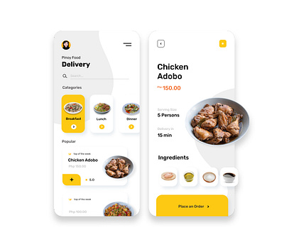 Pinoy Food Mockup uidesign