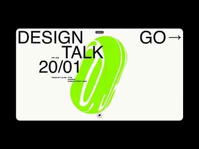 Concept Screen: Design Talk 3d 3d animation brand editorial fashion grid identity inspiration interaction minimal typogaphy