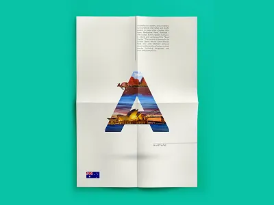 LETTRAVEL - Around the world with type a2z abstract australia country tours typo typography