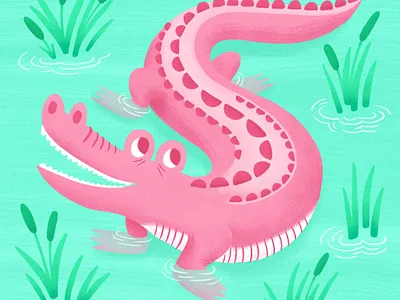 Gator alligator illustration animal illustration character character illustration crocodile illustration digital illustration digital illustrator flat illustration flat illustrations illustration illustration art illustration artist illustrator